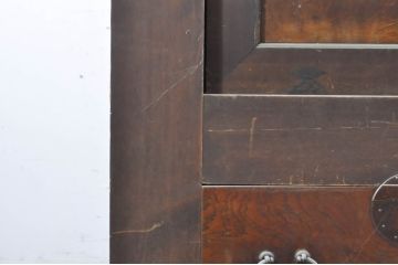 アンティーク家具　銅金具　一本物の収納箪笥キャビネット(水屋箪笥、夜具箪笥、布団箪笥)(R-036623)