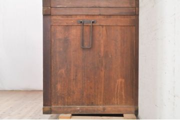 アンティーク家具　和製アンティーク　六尺　重ね収納箪笥キャビネット(夜具箪笥、布団箪笥、テレビ台、和タンス、水屋箪笥)(R-036627)