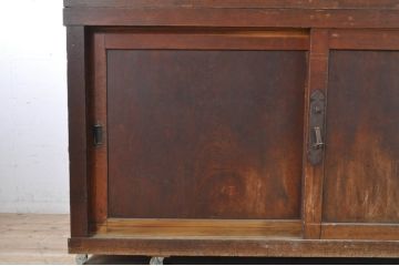 アンティーク家具　和製アンティーク　六尺　重ね収納箪笥キャビネット(夜具箪笥、布団箪笥、テレビ台、和タンス、水屋箪笥)(R-036627)