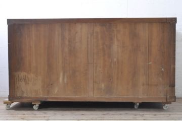 アンティーク家具　和製アンティーク　六尺　収納箪笥サイドボード(夜具箪笥、時代箪笥、和タンス、水屋箪笥)(R-036629)