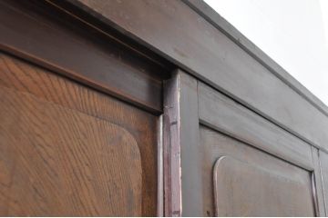 アンティーク家具　和製アンティーク　六尺水屋箪笥(重ね箪笥、時代箪笥、和タンス)(R-036630)
