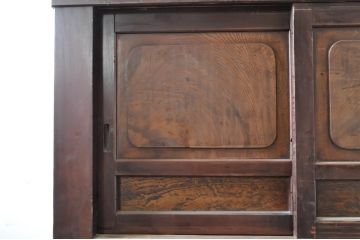 アンティーク家具　和製アンティーク　六尺水屋箪笥(重ね箪笥、時代箪笥、和タンス)(R-036630)