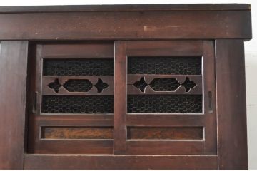 アンティーク家具　和製アンティーク　六尺水屋箪笥(重ね箪笥、時代箪笥、和タンス)(R-036630)