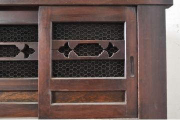 アンティーク家具　和製アンティーク　六尺水屋箪笥(重ね箪笥、時代箪笥、和タンス)(R-036630)