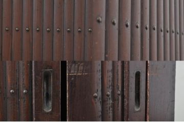 アンティーク家具　和製アンティーク　六尺水屋箪笥(重ね箪笥、時代箪笥、和タンス)(R-036630)