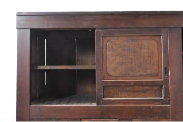 アンティーク家具　和製アンティーク　六尺水屋箪笥(重ね箪笥、時代箪笥、和タンス)(R-036630)