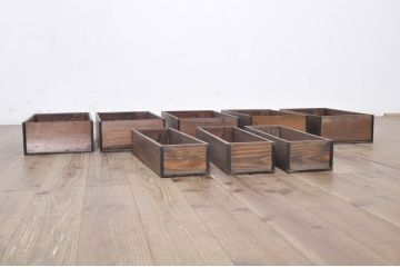 アンティーク家具　和製アンティーク　六尺水屋箪笥(重ね箪笥、時代箪笥、和タンス)(R-036630)