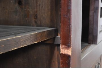 アンティーク家具　和製アンティーク　六尺水屋箪笥サイドボード(テレビ台、重ね箪笥、時代箪笥、和タンス)(R-036631)