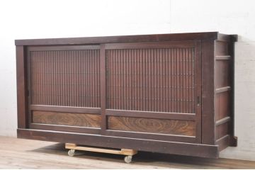 アンティーク家具　和製アンティーク　六尺水屋箪笥サイドボード(テレビ台、時代箪笥、和タンス)(R-036632)
