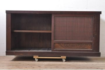 アンティーク家具　和製アンティーク　六尺水屋箪笥サイドボード(テレビ台、時代箪笥、和タンス)(R-036632)
