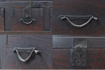 アンティーク家具　和の空間を引き立てる収納箪笥(キャビネット、水屋箪笥、夜具箪笥、布団箪笥)(R-036636)