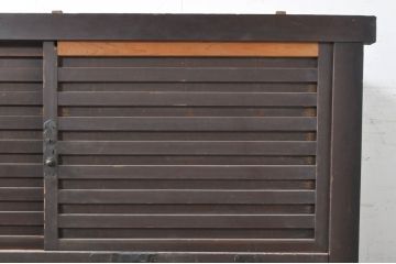 アンティーク家具　和の空間を引き立てる収納箪笥(キャビネット、水屋箪笥)(R-036638)