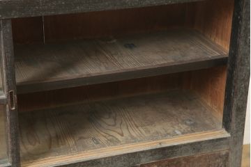 アンティーク家具　和製アンティーク　重ねキャビネット・下段(戸棚、水屋箪笥、収納棚)(R-036641)