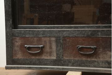 アンティーク家具　和製アンティーク　重ねキャビネット・下段(戸棚、水屋箪笥、収納棚)(R-036641)