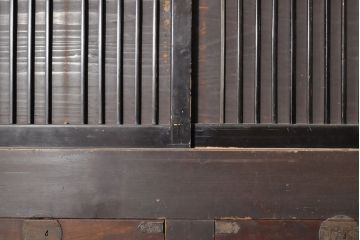 アンティーク家具　特大サイズ!　和の空間を高める存在感抜群の九尺収納箪笥(キャビネット、水屋箪笥)(R-036644)