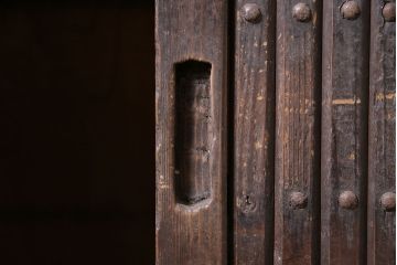 アンティーク家具　明治大正期　重ね水屋箪笥(収納棚)(R-036663)