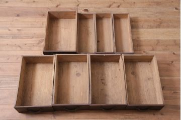 アンティーク家具　明治大正期　重ね水屋箪笥(収納棚)(R-036664)