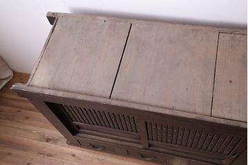 アンティーク家具　明治大正期　重ね水屋箪笥(収納棚)(R-036664)