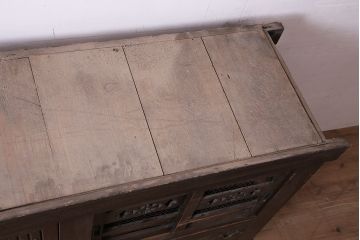 アンティーク家具　明治大正期　重ね水屋箪笥(収納棚)(R-036664)