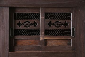 アンティーク家具　明治大正期　重ね水屋箪笥(収納棚)(R-036664)