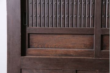 アンティーク家具　明治大正期　重ね水屋箪笥(収納棚)(R-036664)