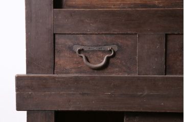 アンティーク家具　明治大正期　重ね水屋箪笥(収納棚)(R-036664)