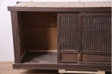 アンティーク家具　明治大正期　重ね水屋箪笥(収納棚)(R-036665)