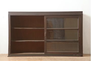 アンティーク家具　昭和中期　重ねキャビネット・上段(戸棚、水屋箪笥、収納棚)(R-036676)