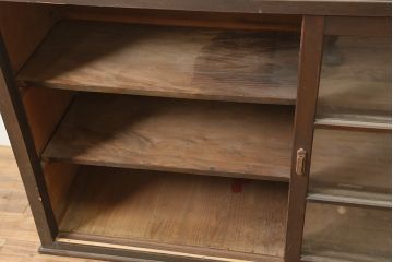 アンティーク家具　昭和中期　重ねキャビネット・上段(戸棚、水屋箪笥、収納棚)(R-036676)