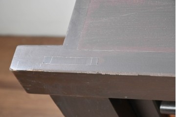 和製アンティーク　明治大正期　木目の美しさが引き立つ舞良戸のサイドボード　(R-036678)