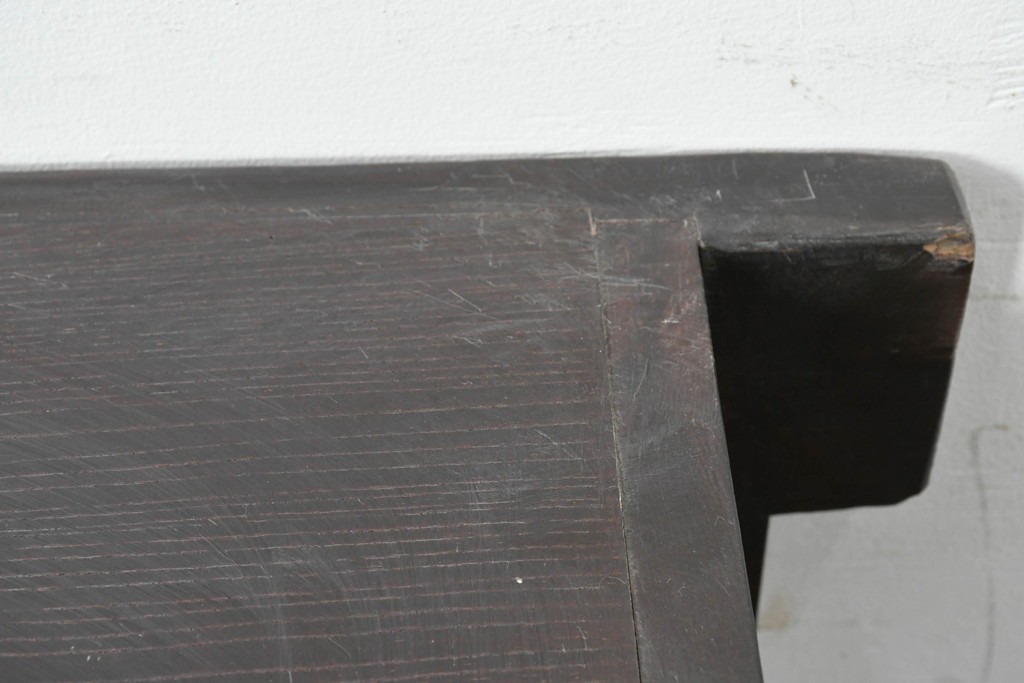 和製アンティーク　明治大正期　木目の美しさが引き立つ舞良戸のサイドボード　(R-036678)