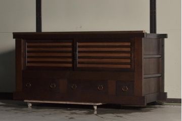 アンティーク家具　和モダンインテリアにぴったりな収納箪笥サイドボード(テレビ台)(R-036679)