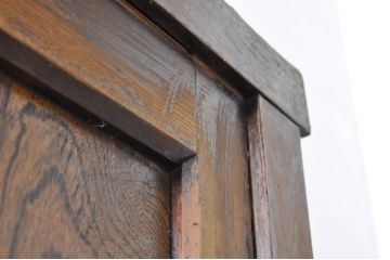 アンティーク家具　味のある木製引き戸の収納箪笥キャビネット(水屋箪笥、収納棚)(R-036696)