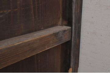 アンティーク家具　味のある木製引き戸の収納箪笥キャビネット(水屋箪笥、収納棚)(R-036696)