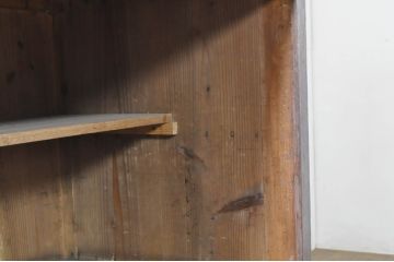 アンティーク家具　味のある木製引き戸の収納箪笥キャビネット(水屋箪笥、収納棚)(R-036696)
