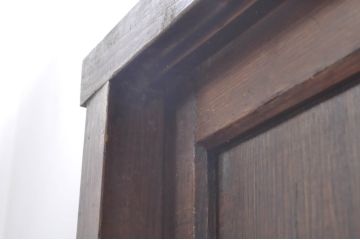 アンティーク家具　味のある木製引き戸の収納箪笥サイドボード(水屋箪笥、収納棚)(R-036698)