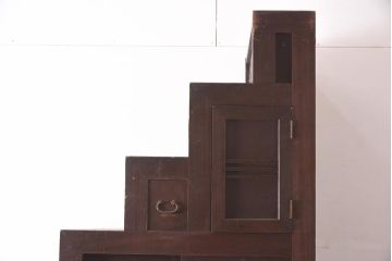 アンティーク家具　古民具　激レア!　特大サイズ　両面使いができる希少な階段箪笥(R-036699)