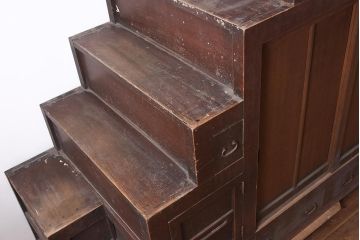 アンティーク家具　古民具　激レア!　特大サイズ　両面使いができる希少な階段箪笥(R-036699)