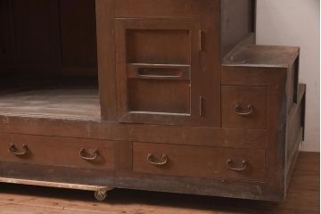 アンティーク家具　古民具　激レア!　特大サイズ　両面使いができる希少な階段箪笥(R-036699)
