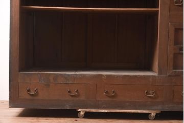 アンティーク家具　古民具　激レア!　特大サイズ　両面使いができる希少な階段箪笥(R-036699)