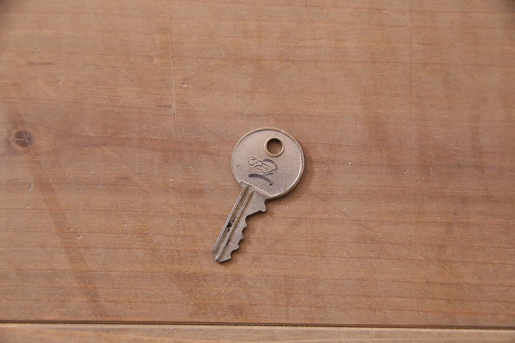 ビンテージ家具　昭和中期　インダストリアルなアイアンキャビネット(収納棚)(R-036703)