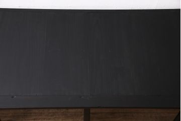 アンティーク家具　大正昭和初期　ストリップド(剥離)　塗装がアクセントのガラス引き戸のサイドボード(飾り棚、陳列棚)(R-036705)
