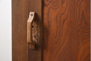 アンティーク家具　明治大正期　ヒノキ材　木の温もり感じるワードローブ(収納箪笥、キャビネット、夜具箪笥、布団箪笥)(R-036709)