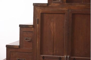アンティーク家具　古民具　明治大正期　重ね階段箪笥(R-036711)