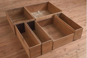 アンティーク家具　明治期　ケヤキ材　上手物　特大サイズの階段箪笥(R-036712)