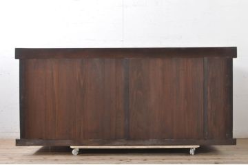 アンティーク家具　明治期　6尺　水屋箪笥サイドボード(キャビネット、収納棚)(R-036713)