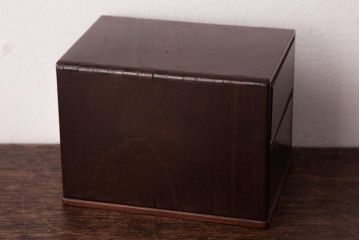 アンティーク家具　古民具　桑材　渋い色味のシンプルな小引き出し(印箱、小物収納)