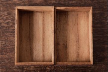 アンティーク家具　古民具　桑材　渋い色味のシンプルな小引き出し(印箱、小物収納)