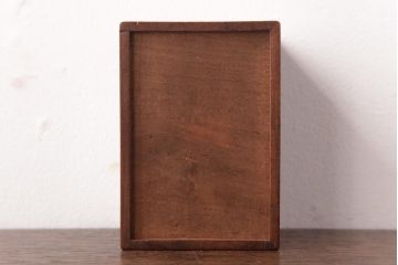 アンティーク家具　古民具　桑材　渋い色味のシンプルな小引き出し(印箱、小物収納)