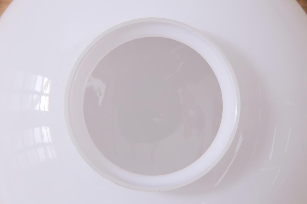 アンティーク照明　昭和初期　ぽってりとしたシルエットが愛らしい吊り下げ照明(天井照明、ペンダントライト)